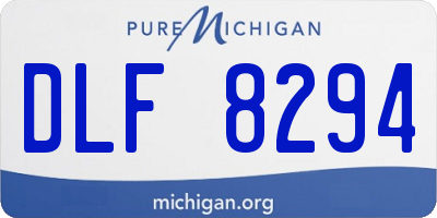 MI license plate DLF8294