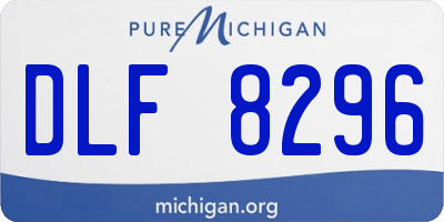 MI license plate DLF8296