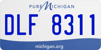 MI license plate DLF8311