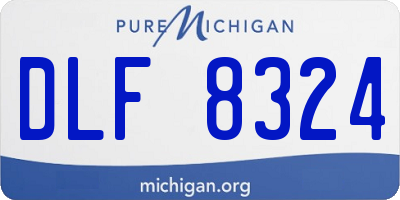 MI license plate DLF8324