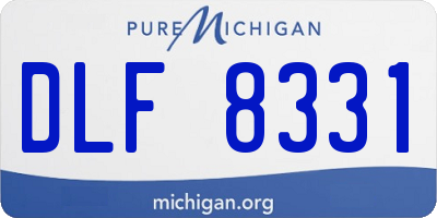 MI license plate DLF8331