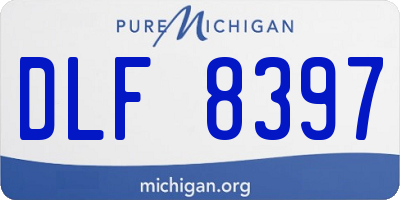 MI license plate DLF8397