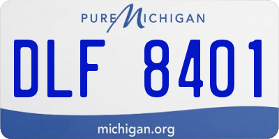 MI license plate DLF8401