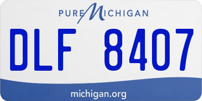 MI license plate DLF8407