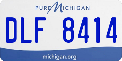 MI license plate DLF8414