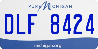 MI license plate DLF8424