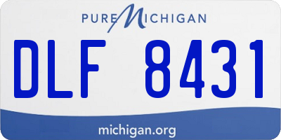 MI license plate DLF8431