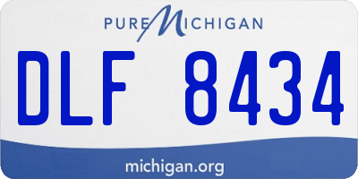 MI license plate DLF8434