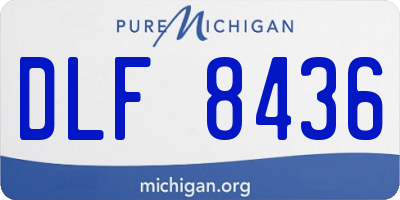 MI license plate DLF8436