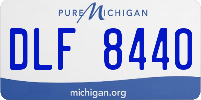 MI license plate DLF8440