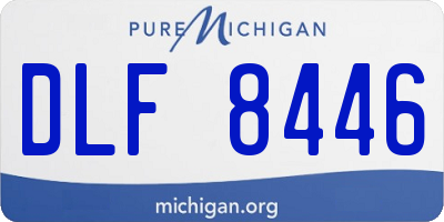 MI license plate DLF8446