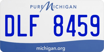 MI license plate DLF8459