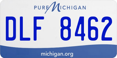 MI license plate DLF8462