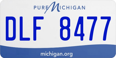 MI license plate DLF8477