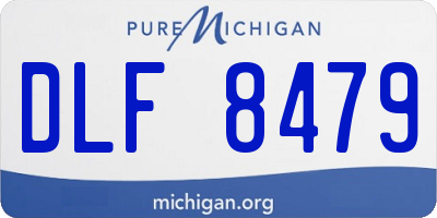 MI license plate DLF8479