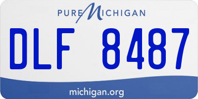 MI license plate DLF8487