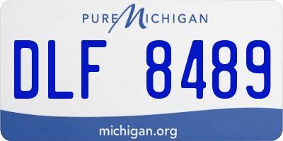 MI license plate DLF8489