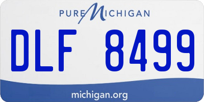 MI license plate DLF8499