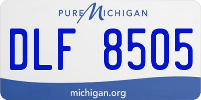 MI license plate DLF8505