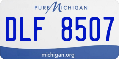 MI license plate DLF8507
