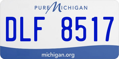MI license plate DLF8517