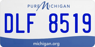 MI license plate DLF8519