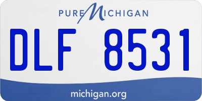 MI license plate DLF8531