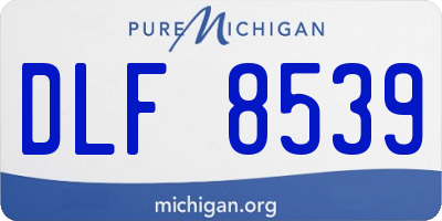 MI license plate DLF8539