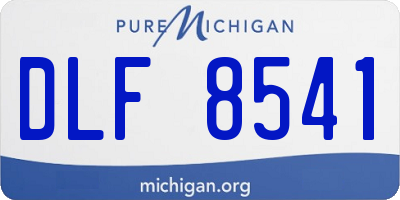 MI license plate DLF8541