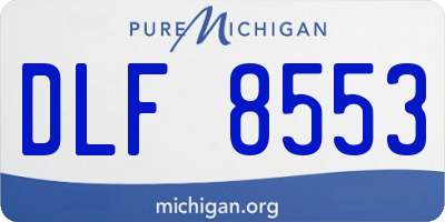MI license plate DLF8553