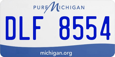 MI license plate DLF8554