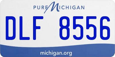 MI license plate DLF8556