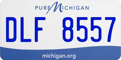 MI license plate DLF8557