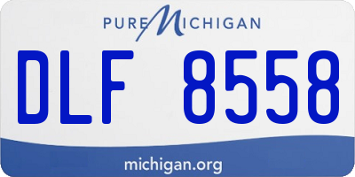 MI license plate DLF8558