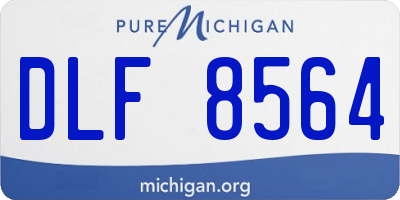 MI license plate DLF8564