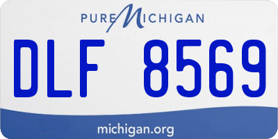 MI license plate DLF8569
