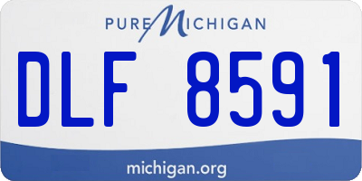 MI license plate DLF8591