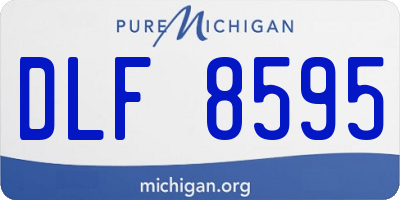 MI license plate DLF8595