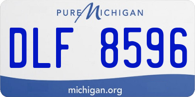 MI license plate DLF8596