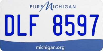 MI license plate DLF8597