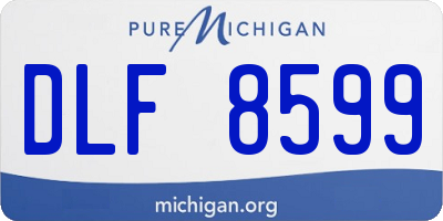MI license plate DLF8599