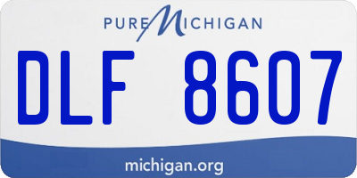 MI license plate DLF8607