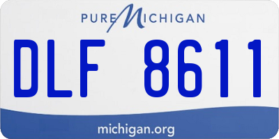 MI license plate DLF8611