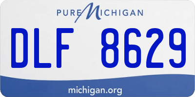 MI license plate DLF8629