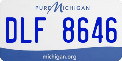MI license plate DLF8646