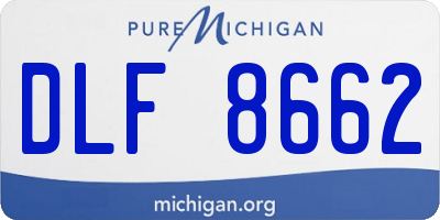 MI license plate DLF8662