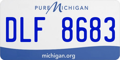MI license plate DLF8683