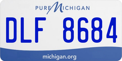 MI license plate DLF8684