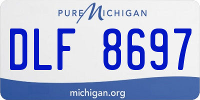 MI license plate DLF8697