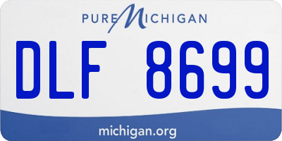 MI license plate DLF8699